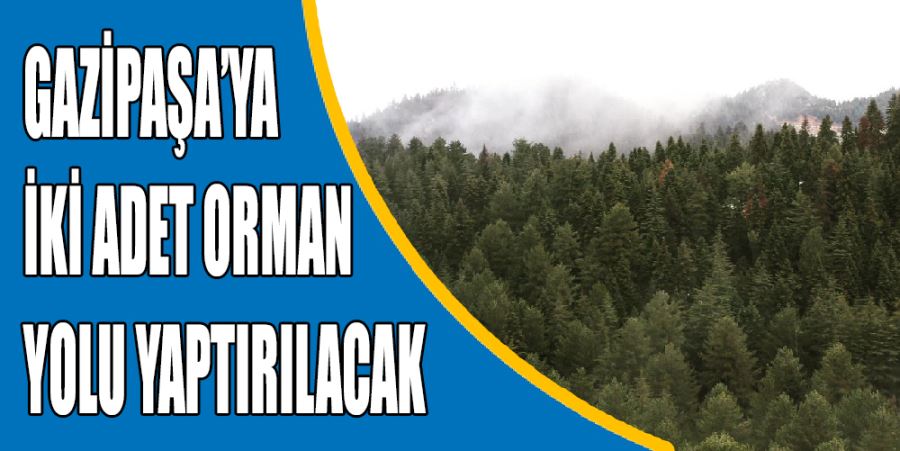 GAZİPAŞA’DA ORMAN YOLU YAPILACAK