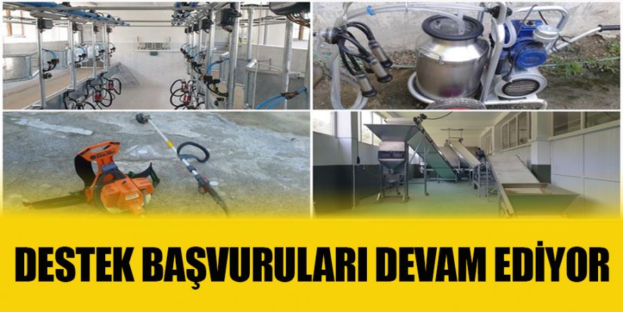 DESTEK BAŞVURULARI DEVAM EDİYOR