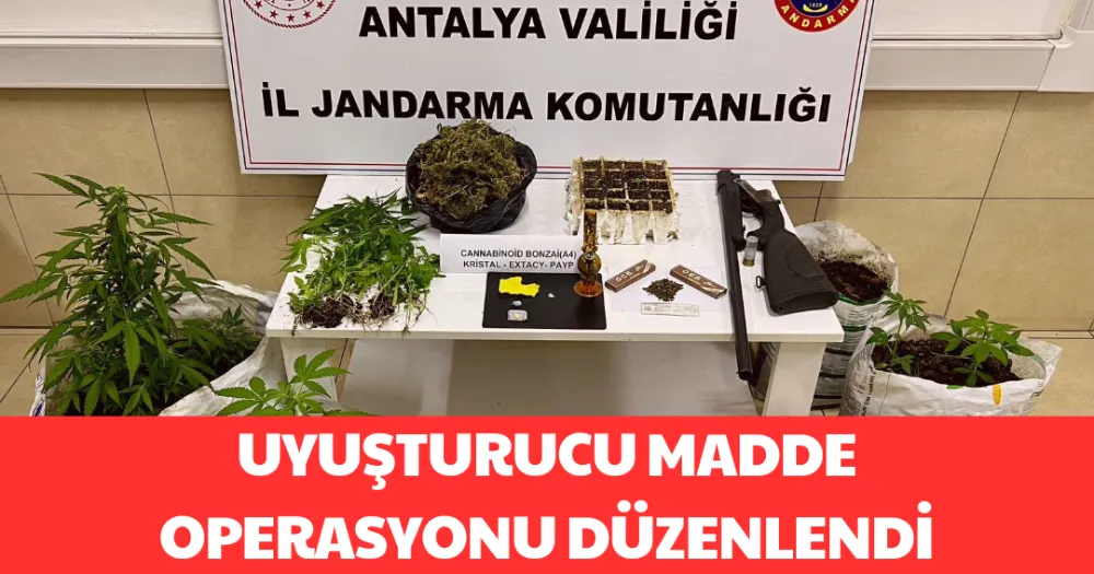 UYUŞTURUCU MADDE OPERASYONU DÜZENLENDİ 