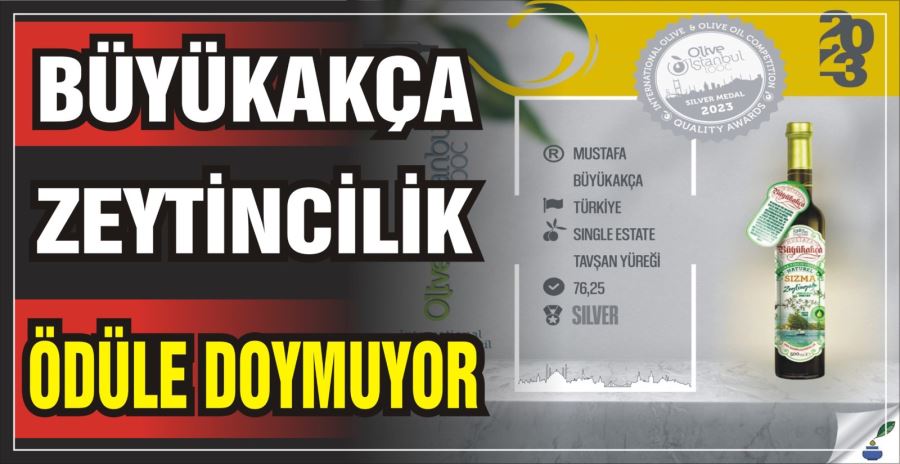 Büyükakça Zeytincilik  ödüle doymuyor