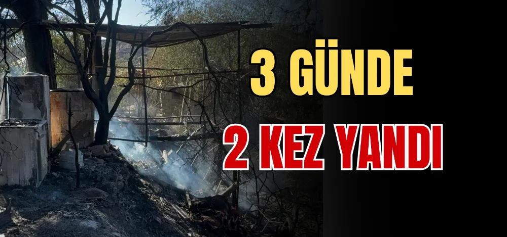 3 GÜNDE 2 KEZ YANDI 