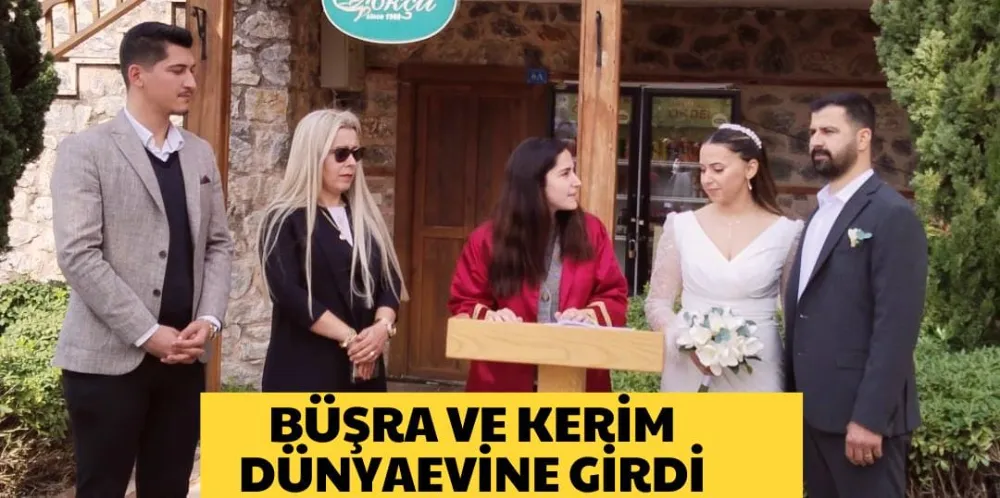 Büşra ve Kerim dünya evine girdi