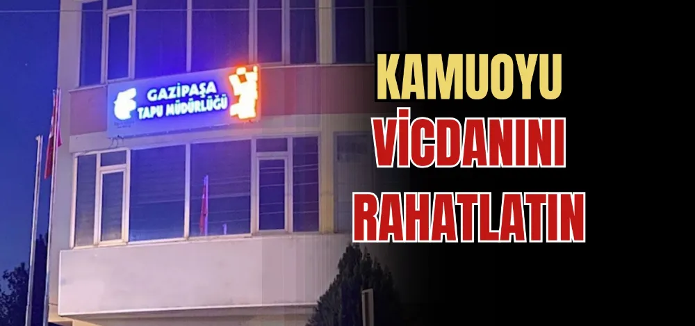 KAMUOYU VİCDANINI RAHATLATIN