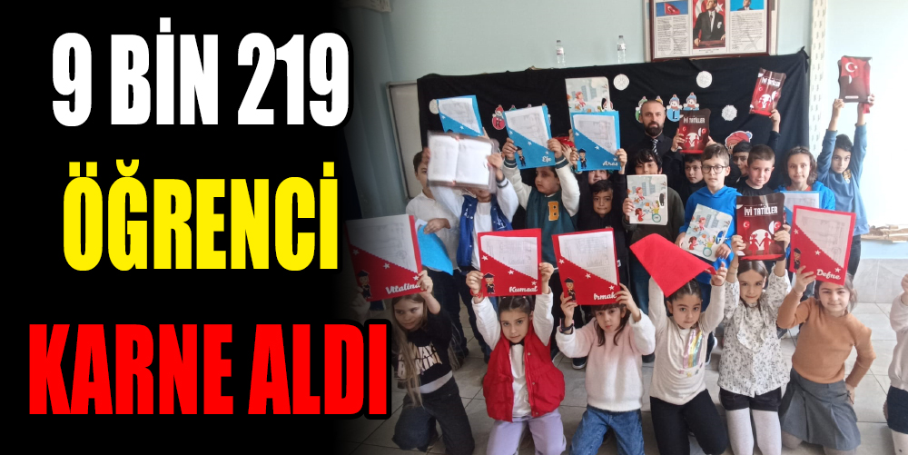 GAZİPAŞA’DA 9 BİN 219 ÖĞRENCİ KARNE ALDI