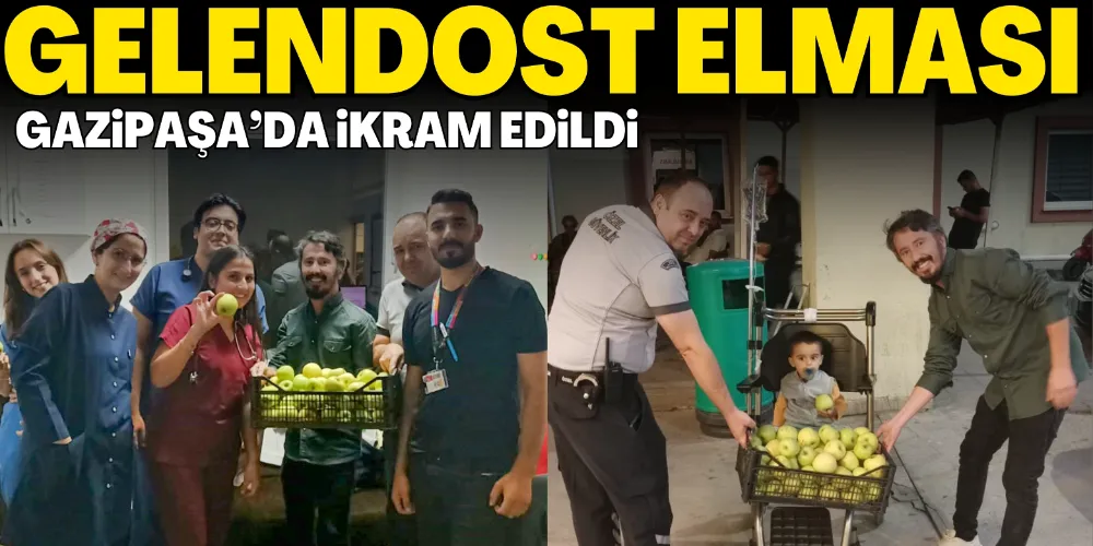 GELENDOST ELMASI GAZİPAŞA’DA İKRAM EDİLDİ