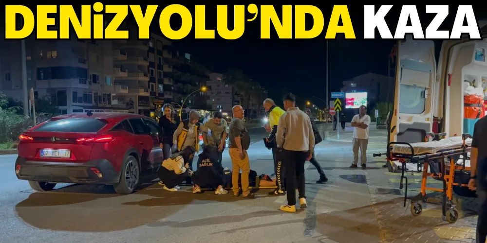 MOTOSİKLET SÜRÜCÜSÜ HASTANELİK OLDU