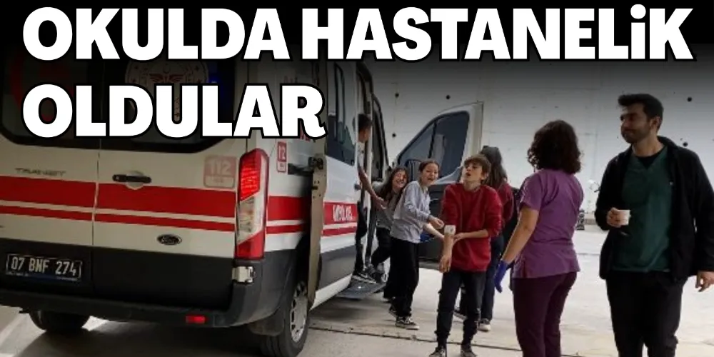 ÖĞRENCİLER HASTANELİK OLDU
