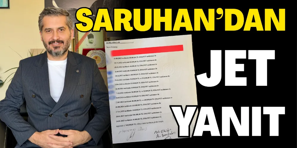 SARUHAN’DAN JET YANIT