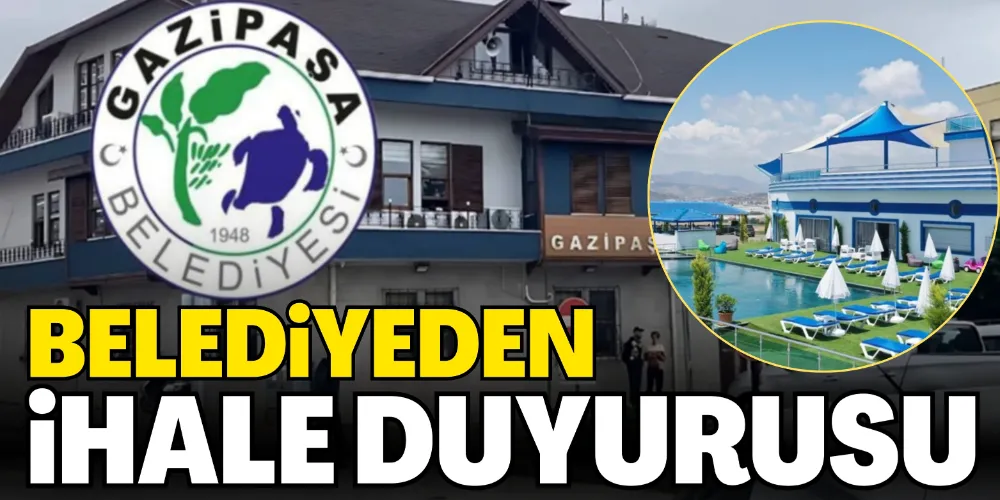 BELEDİYEDEN İHALE DUYURUSU