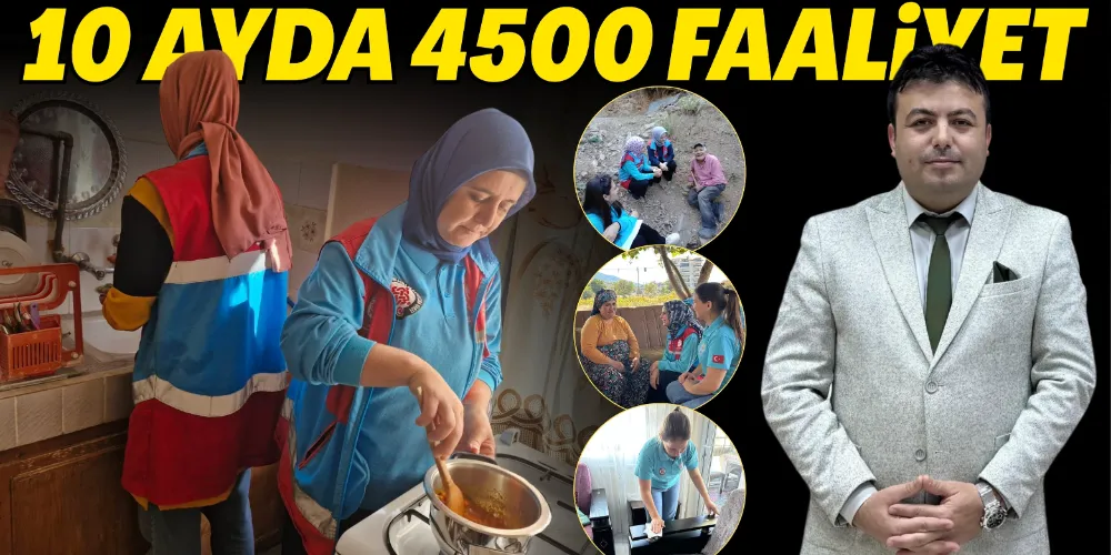 10 AYDA 4500 FAALİYET