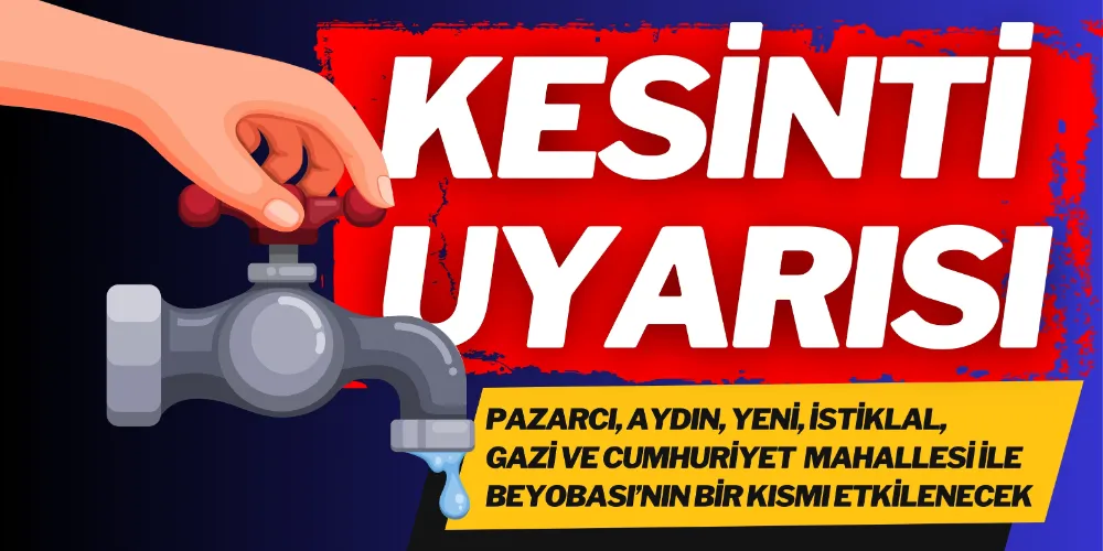 GAZİPAŞA’DA PLANLI SU KESİNTİSİ!