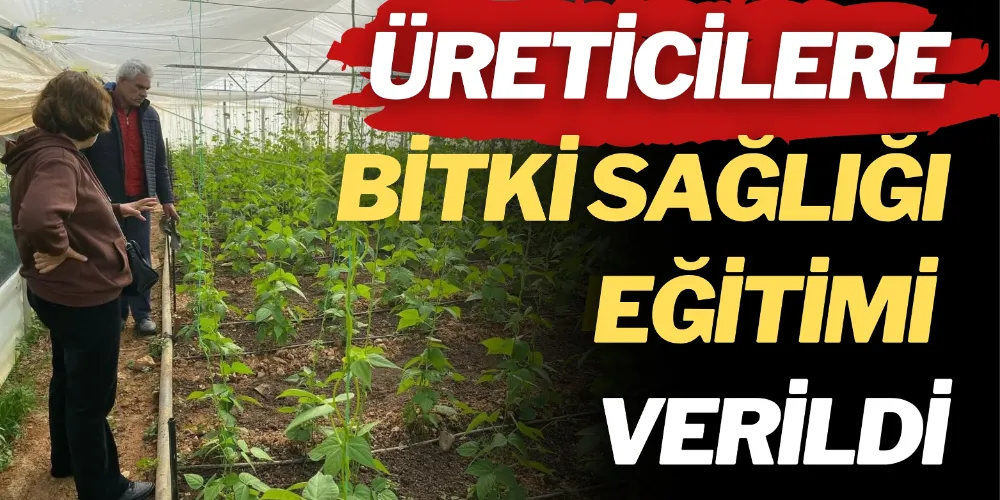 ÜRETİCİLERE BİTKİ SAĞLIĞI EĞİTİMİ VERİLDİ
