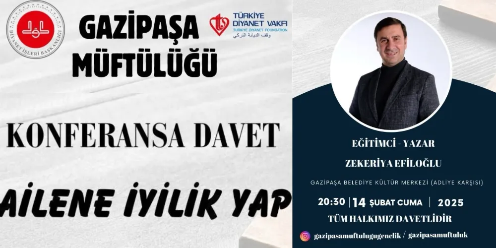 KONFERANS BU AKŞAM!