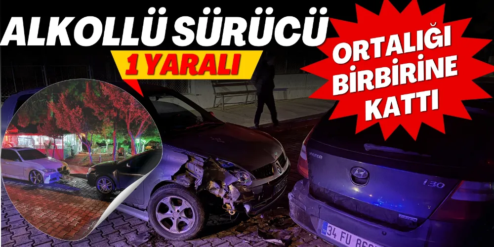 ALKOLLÜ SÜRÜCÜ ORTALIĞI BİRBİRİNE KATTI