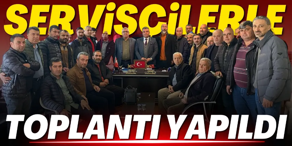 TAŞIMALI EĞİTİM SERVİS ŞOFÖRLERİ İLE TOPLANTI 