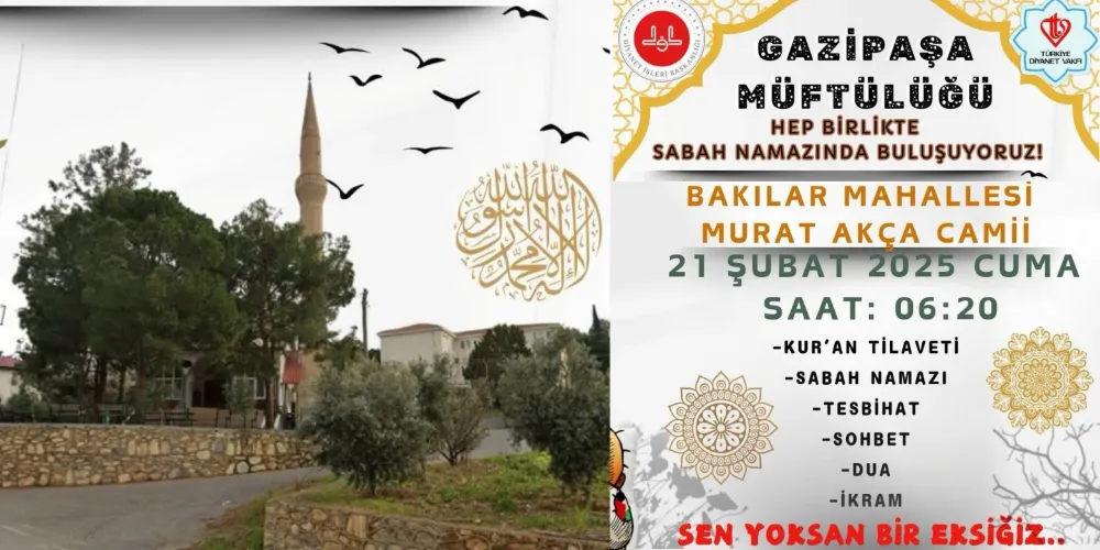 MURAT AKÇA CAMİİ’NDE BULUŞULACAK