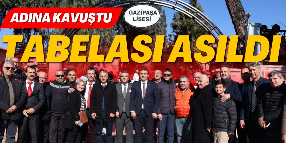 ADINA KAVUŞTU: TABELASI ASILDI