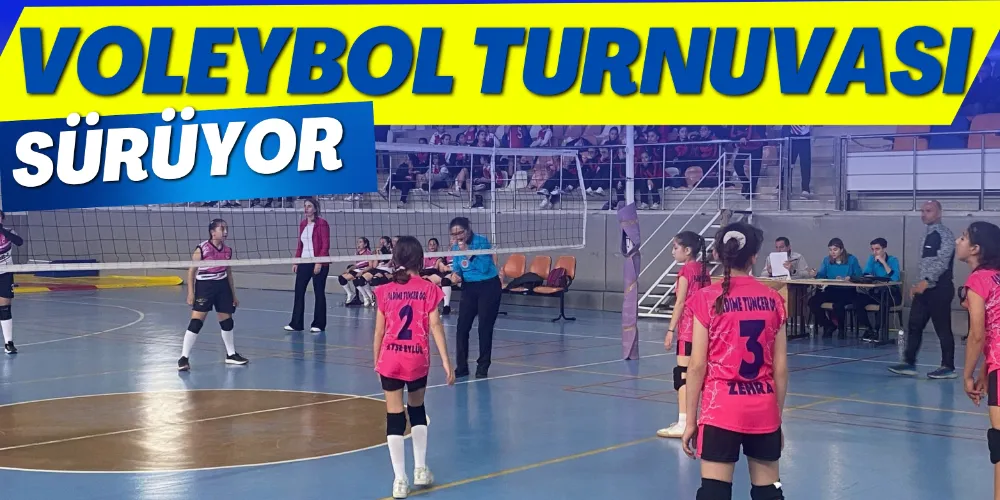 VOLEYBOL TURNUVASI SÜRÜYOR 
