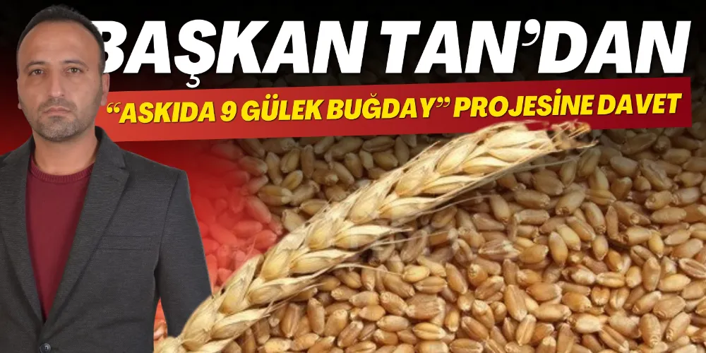 BAŞKAN TAN’DAN “ASKIDA 9 GÜLEK BUĞDAY” PROJESİNE DAVET
