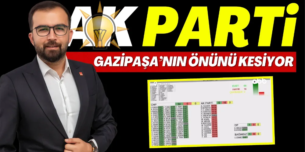 “AKP İLÇENİN ÖNÜNÜ KESİYOR”
