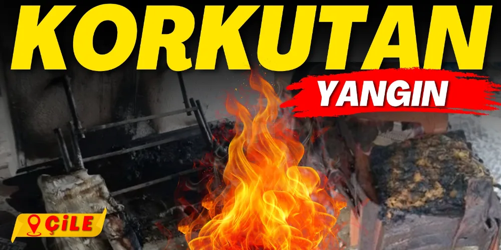 SOBADAN ÇIKAN YANGIN PANİK YARATTI