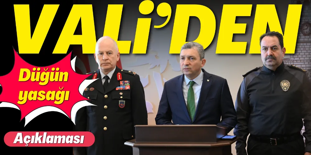 SOKAKTA DÜĞÜN YAPILMAYACAK!
