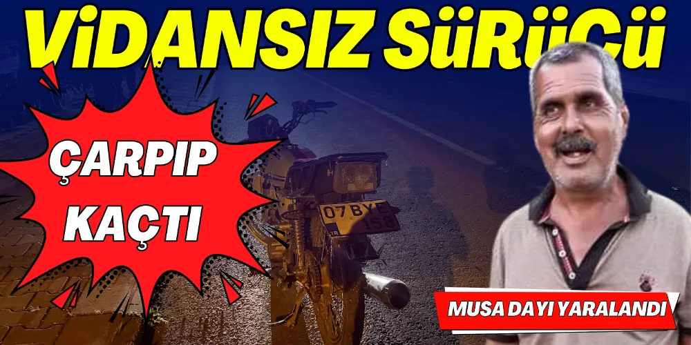MOTOSİKLETİNİ BIRAKIP FİRAR ETTİ 