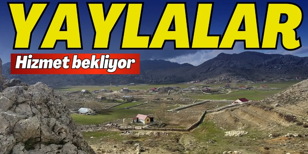 YAYLALAR HİZMET BEKLİYOR