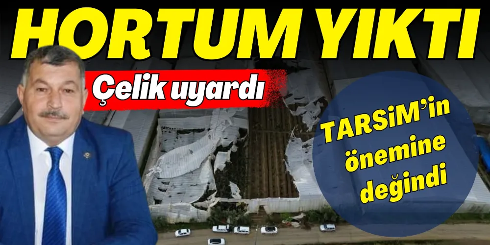 HORTUM YIKTI: ÇELİK UYARDI