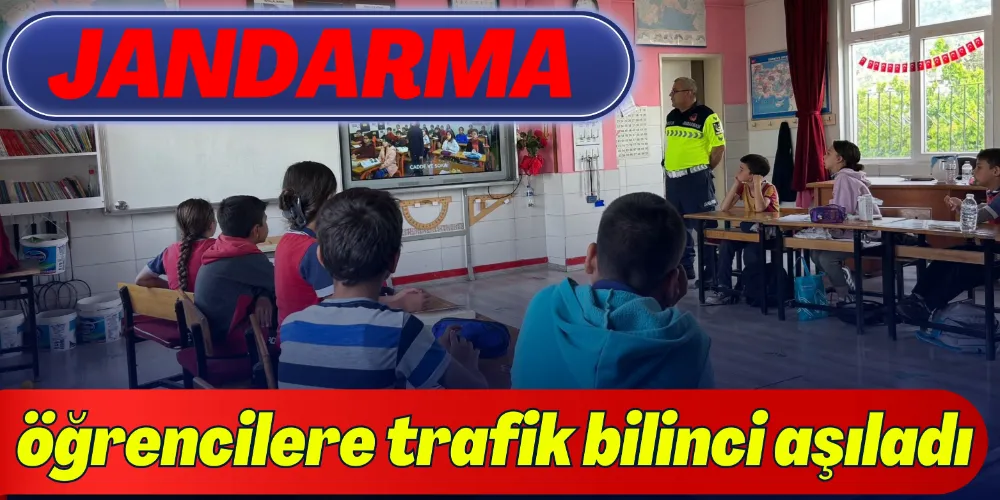 ÖĞRENCİLERE TRAFİK BİLİNCİ AŞILANDI