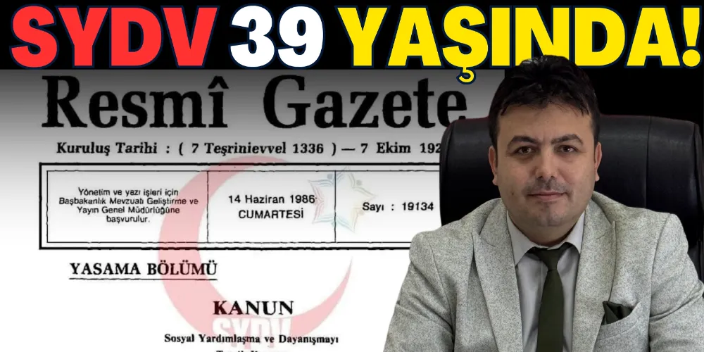 SYDV 39 YAŞINDA!