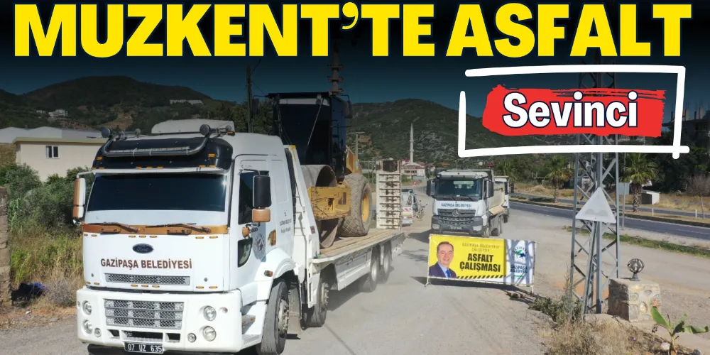 MUZKENT’TE ASFALT ÇALIŞMALARI BAŞLADI