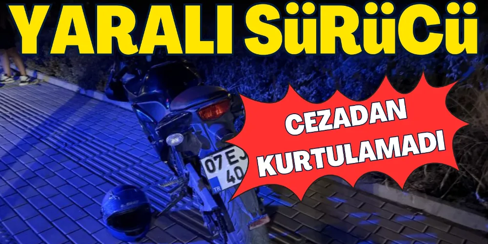 YARALI SÜRÜCÜ CEZADAN KURTULAMADI