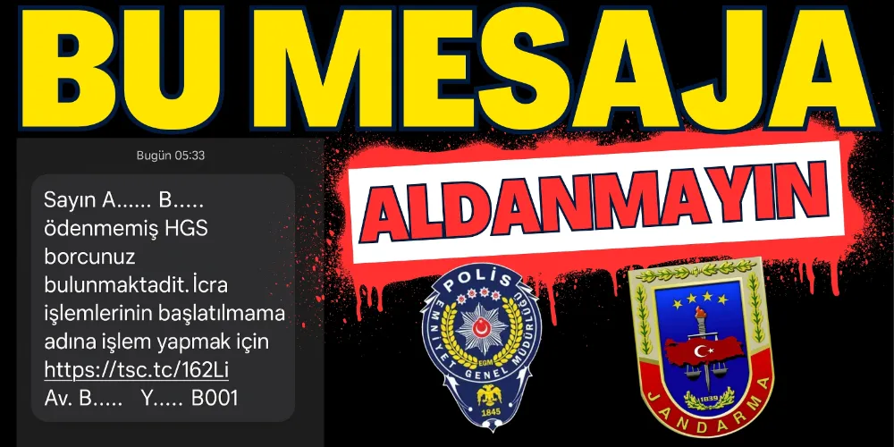 BU MESAJA DİKKAT EDİN!