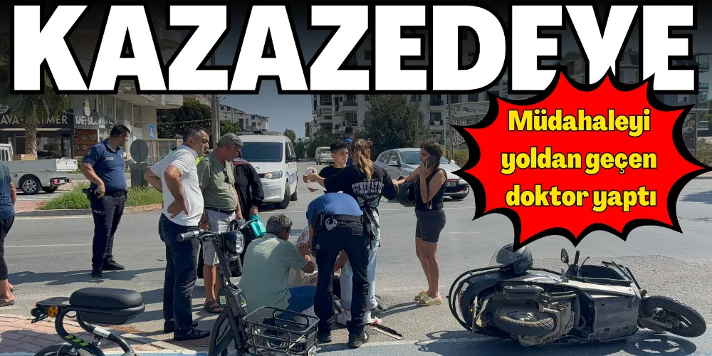 KAZAZEDEYE İLK MÜDAHALEYİ YOLDAN GEÇEN DOKTOR YAPTI