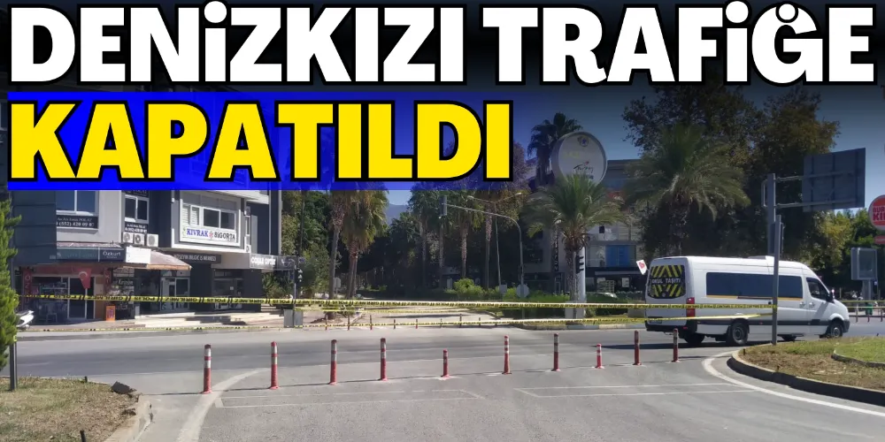DENİZKIZI TRAFİĞE KAPATILDI
