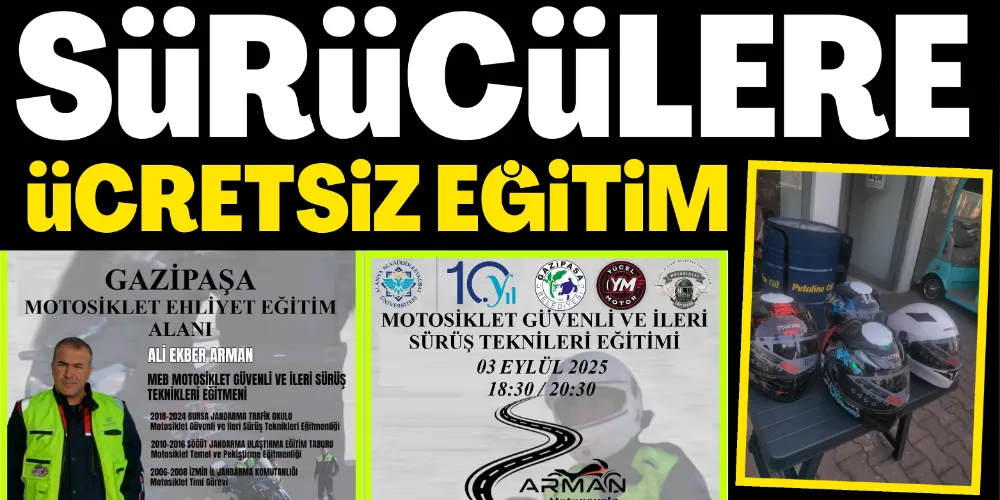 SÜRÜCÜLERE ÜCRETSİZ EĞİTİM 