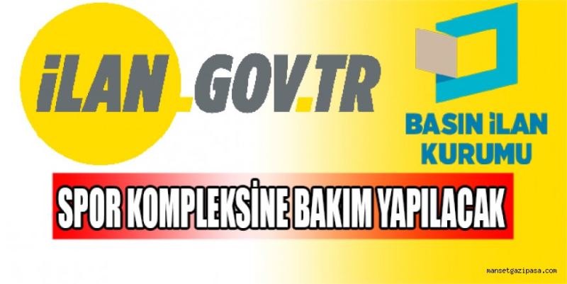 SPOR KOMPLEKSİNDE BAKIM ONARIM İŞİ YAPILACAK