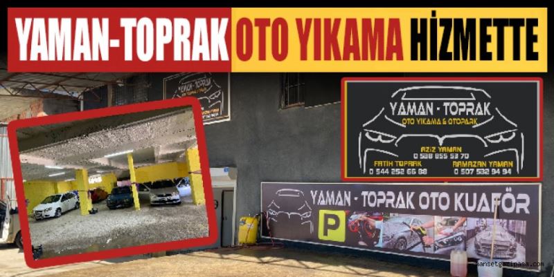 YAMAN-TOPRAK OTO YIKAMA HİZMETTE